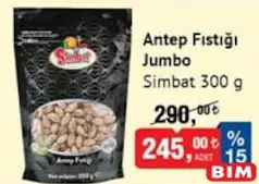 SİMBAT JUMBO ANTEP FISTIĞI 300 G